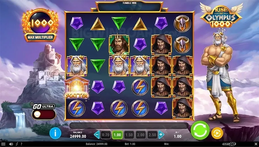 Slots game guide with glittering coins